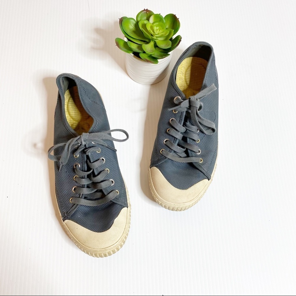 Trenton- Lace Up Sneakers Slate Blue/Grey- Size 7